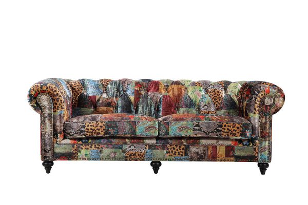 BT Chesterfield Patchwork 3 Seater