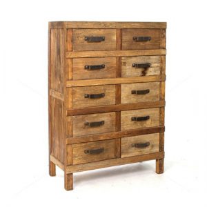 MF Industrial Iron 10-Drawer Chest