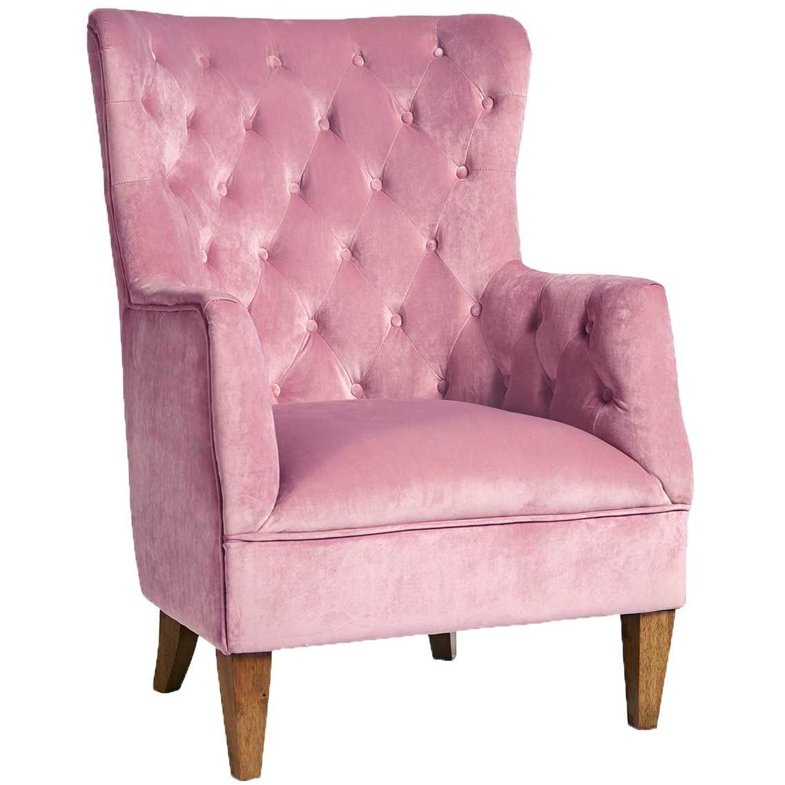 sh lotus velvet pale pink armchair