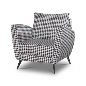 BT Nantes Armchairs in Black and White Print