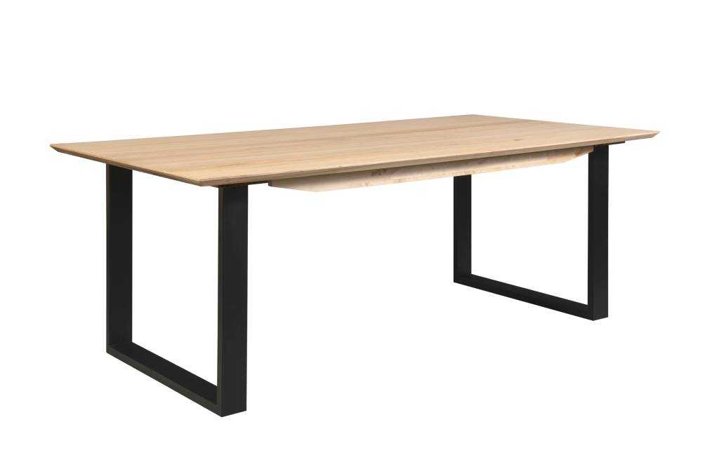 VI OHIO Dining Table With Messmate Timber Top and Metal Frame