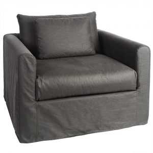 SH Goiania 1.5 Seater Charcoal Armchair
