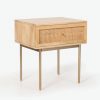 VI Raphia 1 Drawer Solid Timber Bedside