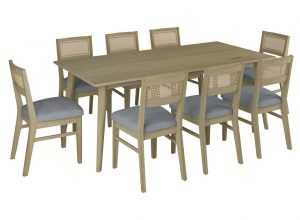 VI Malmo 9pc 210din Table& Chairs-Kit