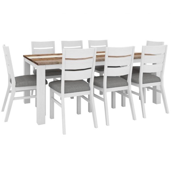 VI Dover Dining Table with Chairs 9pc-Kit
