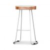 VI Tractor Stool with Grey Metal Base