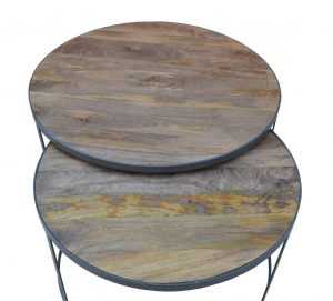 VI Xabl Round Coffee Table Set Of 2