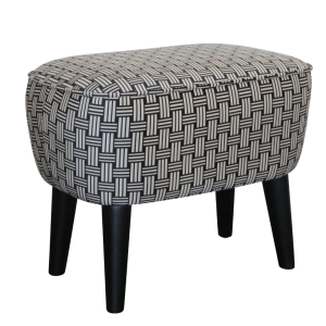 BT Georgia Foot Stool Upholstered in Monochrome Collection