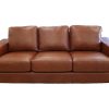 VI Dalton 3 Seater Leather Lounge
