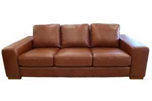 VI Dalton 3 Seater Leather Lounge
