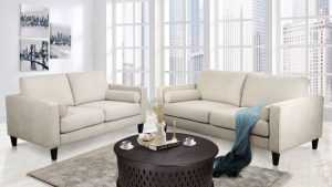 VI Eden 3+2 Seater Fabric Sofa with Bolsters