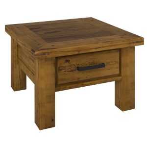 VI Settler Solid Timber Lamp Table with a Drawer