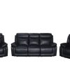 EL Bailey 3 Seater + 2 Single Seater with Drop Down Dock Leather Lounge