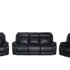 EL Bailey 3 Seater + 2 Single Seater with Drop Down Dock Leather Lounge