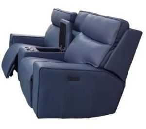 EL Hilton Leather 2 Seater Electric recliner with Console