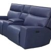 EL Hilton Leather 2 Seater Electric recliner with Console