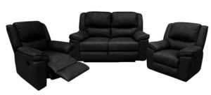 EL IBIS 2 Seater + 2 Single Seater Leather Recliner Set