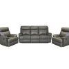 EL Jersey 3 Seater + 2 Single Leather Recliner