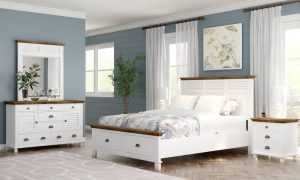 VI Lynbrook Storage Bed Kit with Dresser,Mirror & Bedsides