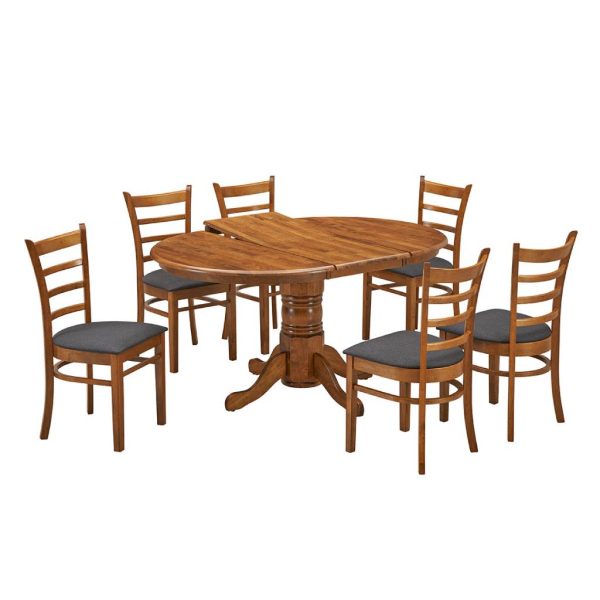 VI Mackay 7 Pieces Extendable Dining Setting with Chairs