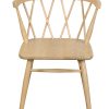 CT Sierra Cross Back Oak Chair - Set of 2 (Natural)