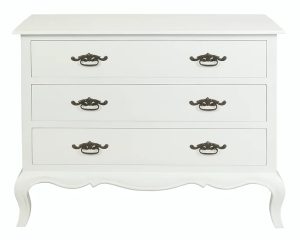 CT French Provincial Solid Timber 3 Drawer Dresser